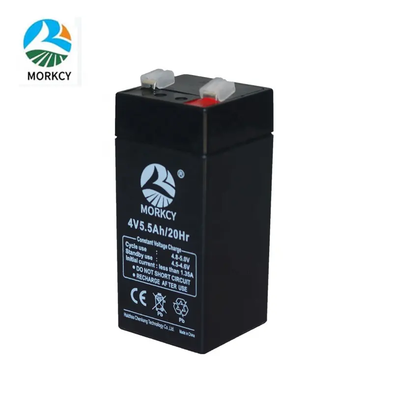 फैक्टरी 4v एजीएम मेंटेनेंस फ्री बैटरी 4V5.5Ah/20hr इलेक्ट्रिक प्लेटफार्म तराजू के लिए नेतृत्व एसिड बैटरी रिचार्जेबल बैटरी का उपयोग