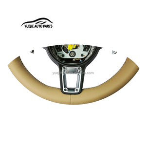 Volante Deportivo de Alta Calidad en Venta Directa de Fábrica para <span class=keywords><strong>Porsche</strong></span> Macan <span class=keywords><strong>Cayenne</strong></span> 718 911 Panamera en Cuero - Product Image 2