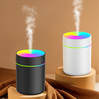 Nouveau diffuseur d'huiles essentielles portable à LED USB de 180 ml, mini humidificateur à ultrasons, brumisateur pour voiture et maison