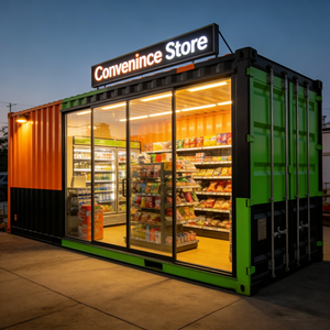 Unité commerciale en conteneur <span class=keywords><strong>de</strong></span> 20 pieds/40 pieds |   Boutique modulaire préfabriquée portable pour <span class=keywords><strong>la</strong></span> vente au détail, les cafés, les solutions <span class=keywords><strong>de</strong></span> type pop-up et les stations <span class=keywords><strong>de</strong></span> lavage <span class=keywords><strong>de</strong></span> voitures - Product Image 1