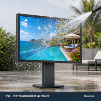 Layar LED Luar Ruangan Tahan Air HD P2.97 P3.91 P4.81 IP65 4K 10000 Nits Tahan Sinar Matahari Layar LED untuk Kolam Renang TV LED untuk Hotel