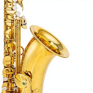 Pabrik Super Cina Menawarkan Saxophone Tenor Lapis Emas OEM Gratis dengan Tubuh dan Kotak Terbuat dari Kuningan, Ukiran Saxophone BB - Product Image 6