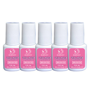 Nueva llegada 8g de pegamento de uñas respetuoso con el medio ambiente no blanqueador de gama alta con embalaje de <span class=keywords><strong>tarjeta</strong></span> Blíster - Product Image 1