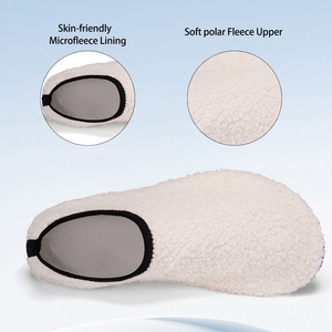 <span class=keywords><strong>Chaussons</strong></span> en polaire corail unisexes pour la maison, légers, respirants, antidérapants, doux, à semelle fine, pour l'hiver - Product Image 2