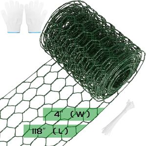 PVC Coated Hot Dipped Galvanized Chicken <strong>Wire</strong> / Poultry <strong>Netting</strong> Hexagonal Mesh Fencing - Product Image 2