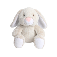 Lapin en peluche doux 100% tissu recyclé animaux à fourrure amis pour enfants cadeaux PP coton remplissage idéal pour le soulagement du stress