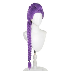 Perruque synthétique résistante à la chaleur, personnalisée en usine, pour film KPOP, couleur violette Zoey, pour <span class=keywords><strong>cosplay</strong></span> d'<span class=keywords><strong>anime</strong></span> - Product Image 1
