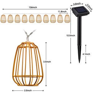 Năng lượng mặt trời IP44 đánh giá ấm trắng <span class=keywords><strong>LED</strong></span> Cổ Tích đèn đồng kim loại đèn lồng bóng đèn cho trong nhà giáng sinh trang trí sân vườn không thấm nước năng lượng mặt trời - Product Image 5
