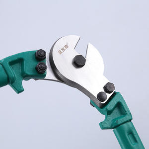 Coupe-fils robustes verts de 8 pouces, lame en acier au carbone, qualité industrielle, outil de coupe à bouche incurvée antidéflagrant - Product Image 5