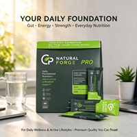 Bubuk Superfood Hijau Whole Food dalam Kemasan Stick, Multivitamin, Pre & Probiotik, Suplemen Pendukung Kesehatan Usus dengan Creatine Monohydrate HMB