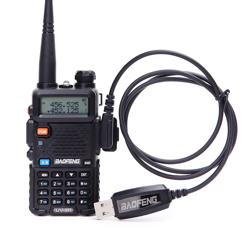 מקורי BAOFENG USB תכנות כבל עבור BAOFENG UV-5R UV-3R + 888S שתי דרך רדיו עם תוכנת נהג CD