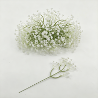 Fleur artificielle en gypsophile à tige unique, faite à la main, style nordique, pour décoration de mariage et de maison, arrangement floral