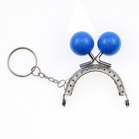 5CM Mini demi-cercle gaufrage argent grand bonbon perle baiser fermoir pour sac à main métal porte-monnaie cadre bricolage artisanat à la main portefeuille