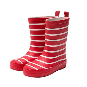 Bottes en caoutchouc unisexes colorées, imperméables, respirantes, avec doublure en fourrure, thermiques, à bout ouvert, semelle extérieure antidérapante en TPU, doublure en PU, vente en gros - Product Image 3