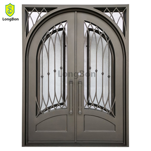 Style Français Antique Double <span class=keywords><strong>Porte</strong></span> En <span class=keywords><strong>Fer</strong></span> Floral Avant Noir En <span class=keywords><strong>Fer</strong></span> <span class=keywords><strong>Forgé</strong></span> Extérieur <span class=keywords><strong>Catalogue</strong></span> Surface Finie Manuel à Vendre - Product Image 2