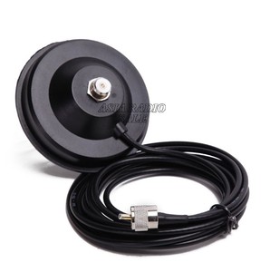 Grande base de montage magnétique, 12 cm avec câble coaxial d'extension de 5 m pour antenne radio mobile Baofeng TYT <span class=keywords><strong>QYT</strong></span> KT-7900D Baojie BJ-218 - Product Image 2