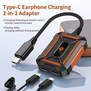 高品质二合一 USB-C 音频 60W PD 快速充电适配器，适用于电脑边听边充，支持数据传输 - Product Image 1