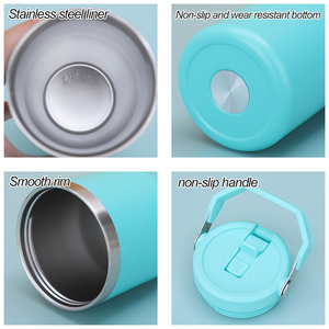 Customizable 3-Lid Design Stainless Steel <strong>Water</strong> <strong>Bottle</strong> | 900ml <strong>Extra</strong> <strong>Large</strong> Capacity Tumbler with Carry Handle for Outdoor/Office - Product Image 5