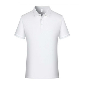 Camiseta Polo de Algodón de Color Sólido, Transpirable, para Uso Diario, Manga Corta, Ropa de Trabajo para Hombre, con Logotipo Personalizable Impreso, para Actividades de Verano - Product Image 1