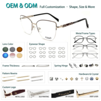 Gafas Ópticas Metálicas con Marco Rectangular Pequeño, Gafas 2026, Venta al por Mayor de Fábrica, Gafas Ópticas de Alta Calidad y Moda
