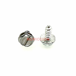 Tornillos Autorroscantes de Cabeza Hexagonal 6 # Conector x3/8 en pulgadas, grado imperial 8, zincado, con ranura para aplicaciones metálicas - Product Image 5