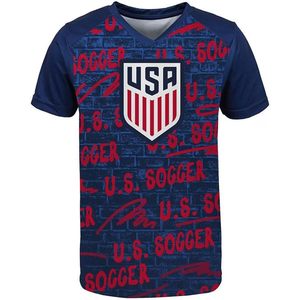 U.S. <b>Soccer</b> Men's Jersey V-Neck Sublimated Moisture Wicking <b>Soccer</b> Apparel - Product Image 2