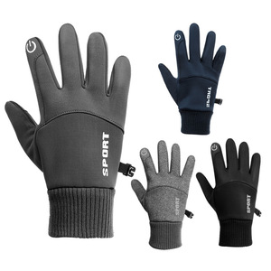 Écran tactile imperméable Polyester Nylon léger antidérapant personnalisé automne hiver thermique Sport Ski Liner vélo gants de cyclisme - Product Image 6
