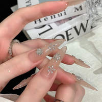 50 pièces de strass pour ongles en forme de cerf-volant, cristaux transparents en zircon taillés en diamant, breloques pour nail art, décorations d'ongles en losange à dos plat, pierres précieuses