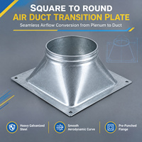 Diffuseur d'air de plafond carré et rond en acier galvanisé, grille de ventilation tourbillonnante pour bâtiments de bureaux