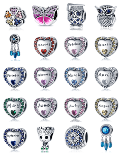 <span class=keywords><strong>Pendentif</strong></span> Breloque Cœur en Zircon Argenté Taille Rose avec Motifs Amour Éternel et <span class=keywords><strong>Plume</strong></span> d'Aile pour Usage Quotidien Unisexe - Product Image 1