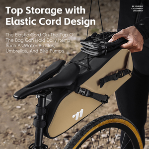 WEST BIKING 10L 大容量全防水自行车座包骑行防刮自行车后座包配件 - Product Image 4
