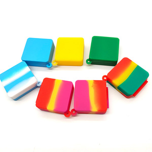 9 ml 9 ML rettangolo contenitore in Silicone Silicone contenitore contenitore in Silicone contenitore 9 ml quadrato Silicone cera <span class=keywords><strong>olio</strong></span> contenitore <span class=keywords><strong>per</strong></span> il commercio all'ingrosso - Product Image 2