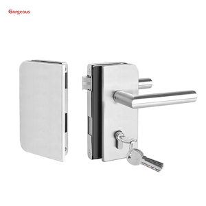 GORGEOUS 304両面オープン商用スライドガラスドアほぞ穴ロック5キー - Product Image 6