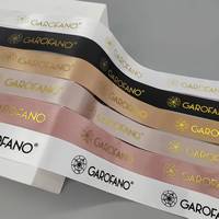 Ruban personnalisé avec logo de marque, ruban en satin ou gros-grain imprimé, ruban en nylon pour cadeaux, bonbons, aliments, envois postaux