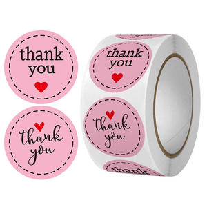 Etichette Personalizzate con Logo, Biglietti di Ringraziamento Aziendali, <span class=keywords><strong>Note</strong></span> Colorate, Adesivi di Ringraziamento per Piccole Imprese - Product Image 2