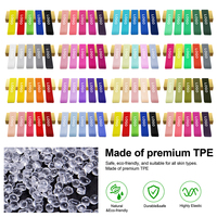 Anillos elásticos multicolor de TPE para estiramiento de dedos y anillos de resistencia para terapia física y entrenamiento de fuerza, personalizables