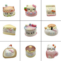 Jouets en mousse PU à impression couleur intégrale, forme de gâteaux et de beignets, à montée lente, avec logo personnalisé, jouet anti-stress en PU