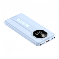 GEBRA K20 20000mAh 30000mAh Power Bank avec écran LED Ultra Mince et Portable Sortie 10W Câbles Type-C