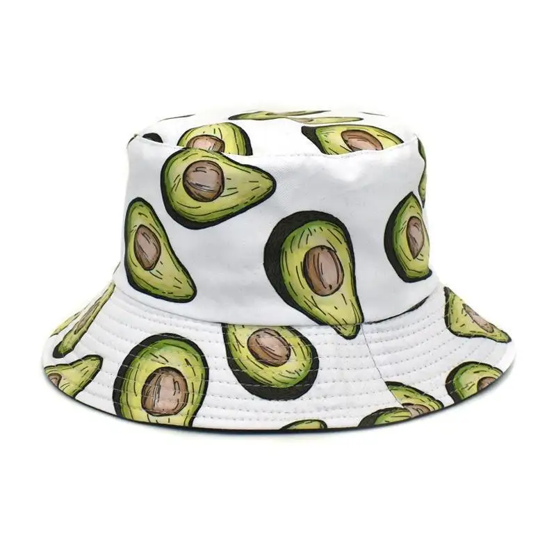 Primavera y verano nuevo sombrero de pescador de algodón de aguacate niños verano ocio deportes compras protector solar sombrero de sombrilla