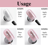 Échantillon Gratuit OEM/ODM – Gel UV Effet Métallique 3D 3 Couleurs pour Nail Art, Séchage LED, Non Toxique, Conditionnement en Bouteille pour Usage Professionnel