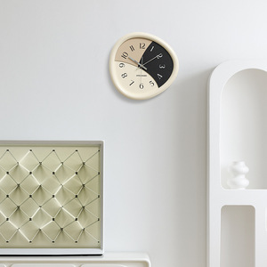 Wozoom Wall <b>Clock</b> Round <b>Battery</b> Powered Modern Minimalist Design For Living Room Home Use - Product Image 2
