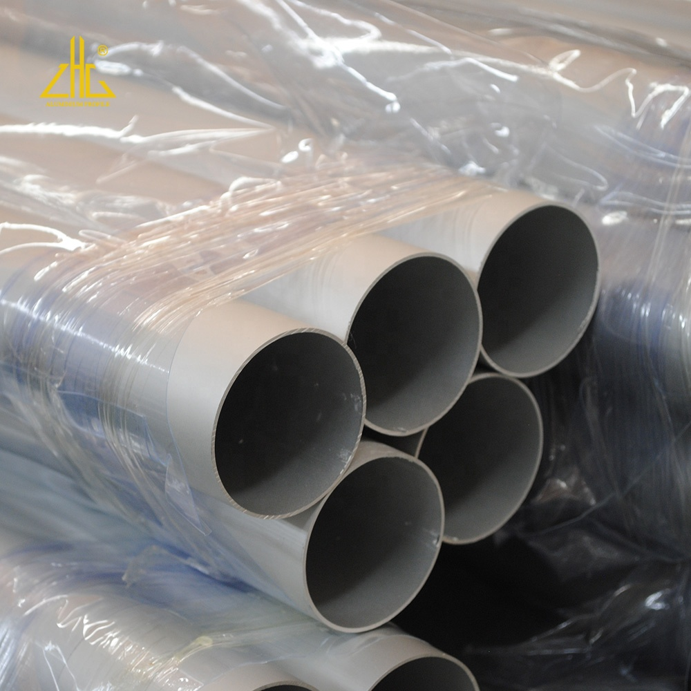 6063 6061 6082 A6N01 silver color rectangle anodized aluminum pipe，powder coated aluminum pipe，large diameter aluminum p