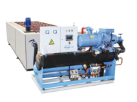 Machine à glace industrielle ICEMA 2t 5 tonnes avec compresseur 220V, moteur, système PLC et système de bain-marie pour la production de blocs de glace