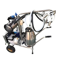 Équipement d'élevage laitier portable entièrement automatique en acier inoxydable en gros, machine à traire pour vaches laitières, chèvres, moutons