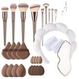 Nuevo Set de Maquillaje con Diadema de Nube 2025, Combinación para Lavado Facial, Brocha de Maquillaje Impermeable, Espátula de Mariposa, Lifting Facial - Product Image 5