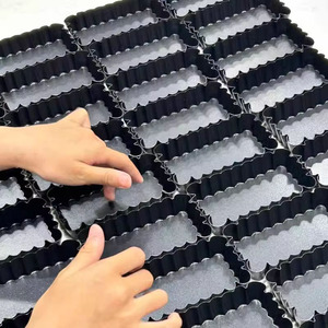 Rectangular Non Stick Tart Pan For Fruit Pie Baking With Scalloped Edge Design Black Color Oven Safe - Product Image 5