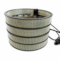 Kit de 4 Luces LED Ultra Brillantes de 12V para Ruedas de PC de Aluminio Blanco Puro de 20 Filas para Camionetas, SUV, UTV, ATV, RZR
