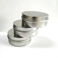 Scatola di latta con pomata da 4 once da 100ml con coperchi e coperchi ribaltabili 80x27mm per alimenti imballaggi cosmetici Eco Friendly per balsamo per barba