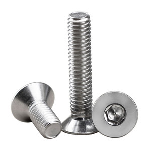 Vis à tête fraisée M3 M4 M5 M6 M2 Métriques et impériales 3/8 5/16 8/32 6/32 Vis à tête cylindrique fraisée en zinc Vis à tête plate - Product Image 6