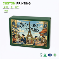 Boîte à cartes noire mate personnalisée avec impression dorée pour bijoux, présentoir cadeau portable avec poignée, série en gros, pack professionnel premium